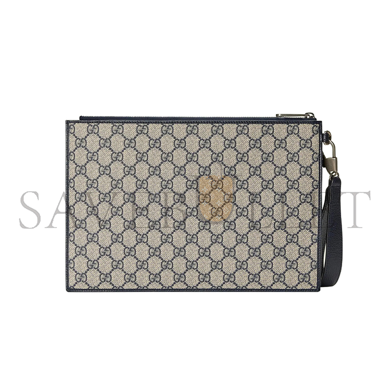 GUCCI GG DENIM POUCH 672953 (30.5*21*1.5cm)